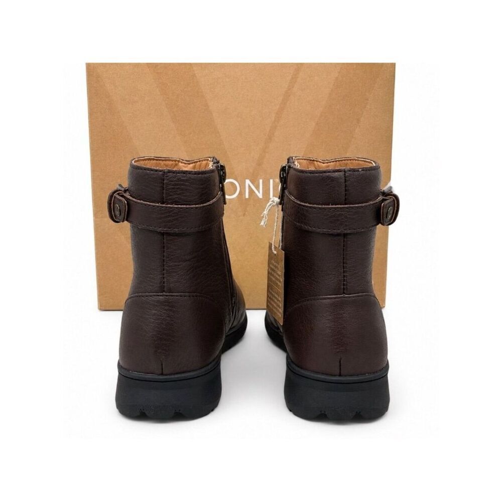 VIONIC Redding Supportive Chocolate Ganache Leather Waterproof Boots Womens 6.5 - Picture 7 of 9
